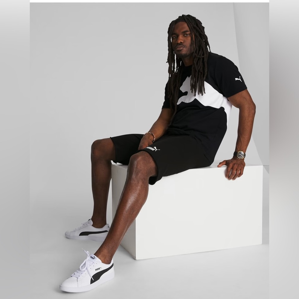 PUMA BLK MEN SHORTS